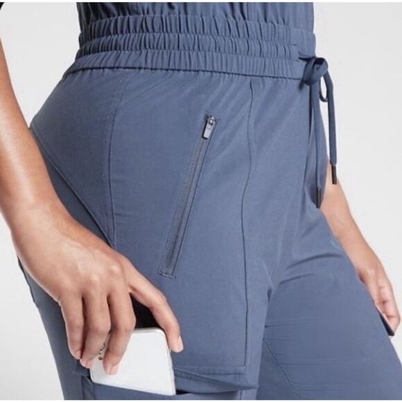 Women’s Athleta Unbound Jumpsuit Joggers Size S Zip Pockets EC - Picture 3 of 7